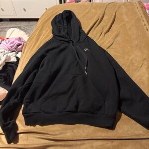Alo Black Accolade hoodie, size small
